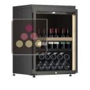 Single temperature wine cabinet for wine storage or service with a sliding shelf for standing bottles ACI-CMB1200T