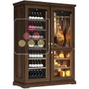 Built-in combination of a mono-temperature wine cabinet, a cheese and cured meat cabinet ACI-CCW2670P