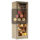 Freestanding combination of cured meat and cheese cabinets ACI-CWM1694