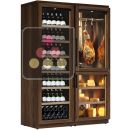 Built-in combination of a mono-temperature wine cabinet, a cheese and cured meat cabinet ACI-CEW2670P