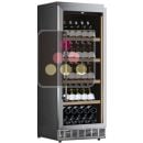 Single-temperature built-in wine cabinet for storage or service - Stainless steel front - Inclined bottles ACI-CFI1300PE