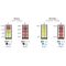 Combiné de 2 vitrines à vin professionnelles multi-usages et de 1 vitrine à desserts - 4 cotés vitrés - Habillage magnétique interchangeable
