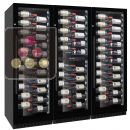 Combination of 3 wine service or storage cabinets - 4-temperatures ACI-CHA793