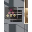 Dual temperature built in wine cabinet for service self-ventilated with a customizable front ACI-CHA545FE