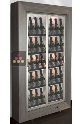 Vitrine à vin multi-usages - Usage Domestique - P36cm - Équipement présentation - Cadre droit