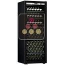 Single temperature wine ageing or service cabinet - Storage/presentation shelves - Full Glass door - All black design ACI-TRT612FMB