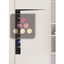 Dual temperature built in wine cabinet for service or aging self-ventilated with a customizable front ACI-CHA548FE