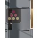 Dual temperature built in wine cabinet for service self-ventilated with a customizable front ACI-CHA546FE