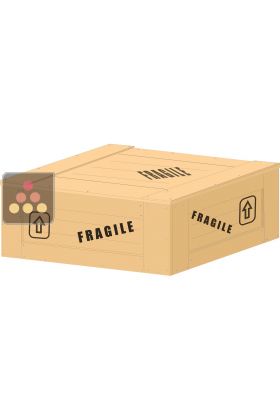Sur-emballage caisse-bois de transport pour 2 caves à vin H =1000 à 1600 mm
