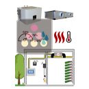 Climatiseur de cave 3500W - Évaporateur gainable - Condensation à eau - Froid, humidification et chauffage ACI-FRX5230W