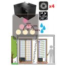 Monobloc air conditionner 2 temperatures for wine cabinet 680W - Cooling and humidifying - Down evacuation - 20m3 ACI-FRX2222D