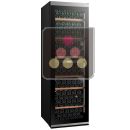 Connected 2 temperature wine cabinet for service and storage  ACI-CLI337