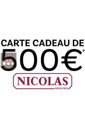 Carte Cadeau NICOLAS 500€ du 04/04/2025 au 31/05/2025 suivant conditions