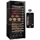 Connected mono or multi-temperature wine cabinet for service and storage with smart shelves ACI-SOM803