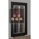 Vitrine à vin encastrable multi-températures - Usage pro - Equipement mixte - Cadre droit ACI-PAR17000ME