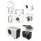 Climatiseur de cave 2370W - Evaporateur gainable vertical - Froid, Chauffage et Humidification