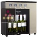 Distributeur de vin au verre 1 température 4 bouteilles avec système de conservation ACI-SOM105