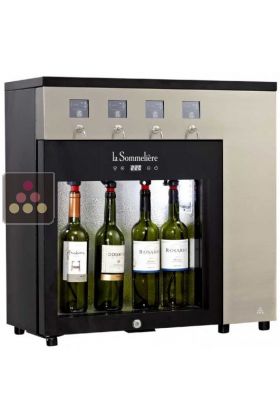 Distributeur de vin au verre 1 température 4 bouteilles avec système de conservation