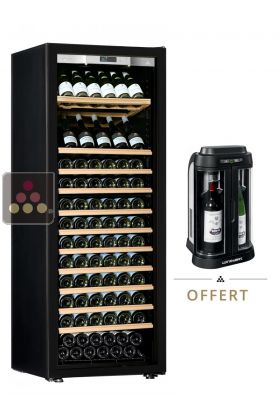 Cave à vin Mono-Température de conservation ou de service - Equipement présentation/coulissant - Porte Full Glass