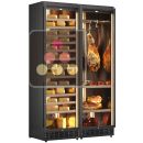 Freestanding built-in combination of cheese and cured meat cabinets ACI-CME2672CE