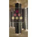 Freestanding Wine Rack in Plexiglas for 168 bottles - Height = 2980 mm (optional LED lighting) ACI-SBR241
