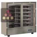 Multi-temperature wine display cabinet - Horizontal bottles - Without cladding ACI-MDH921