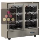Multi-temperature wine display cabinet - Inclined presentation - Without cladding ACI-MDH922