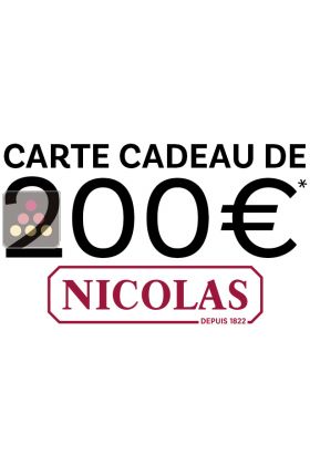 Carte Cadeau NICOLAS 200€ du 04/04/2025 au 31/05/2025 suivant conditions