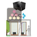 Climatiseur monobloc 1 température pour armoire à vin de 800 Watts - Froid et humidification - Evacuation Down - 30m3 ACI-FRX2230D