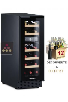 Cave à vin 2 températures de service et de conservation encastrable sous plan