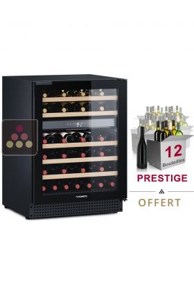 Cave à vin multi-usages 2 températures de service et de conservation