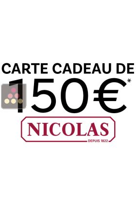 Carte Cadeau NICOLAS 150€ du 04/04/2025 au 31/05/2025 suivant conditions