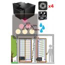 Monobloc air conditionner 2 temperatures for wine cabinet 680W without floor space - Cooling and humidifying - Up evacuation - 20m3 ACI-FRX2222UE