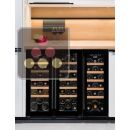 3-temperature built-in combination of 2 serving wine cellars ACI-CLI620E