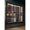 Combiné encastrable surélevé de 2 vitrines à vin multi-températures - Usage pro - Equipement mixte - Cadre droit ACI-PAR27007ME