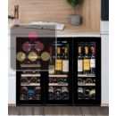 3-temperature built-in combination of 2 serving wine cellars ACI-AVI620E