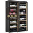 Combination of 2 single-temperature freestanding wine cabinets for storage or service - Mixt equipment ACI-CMB2500M