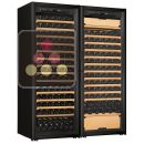 Combination of an ageing wine cabinet and a multipurpose wine cabinet - Sliding shelves ACI-ART254TC