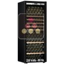 Cave à vin Mono-Température de vieillissement ou de service - Equipement stockage/coulissant - Porte Full Glass - 200 Volts-60 Hz ACI-TRT611FM-SPE1
