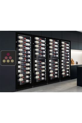 Combiné de 2 caves à vin mono-température et 2 caves bi-température de service ou de conservation