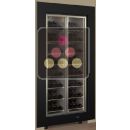 Vitrine à vin encastrable multi-températures - Bouteilles inclinées - Cadre droit ACI-HMDR17000PE