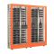 Combiné de 2 vitrines à vin multi-températures - Usage pro - P36cm - 3 côtés vitrés - Equipement mixte - Habillage magnétique interchangeable
