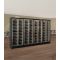 Combiné de 4 vitrines à vin multi-températures 2 faces vitrées pour installation centrale - Usage pro - Bouteilles inclinées - Cadre FIT