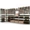 Aménagement de cave structure acier et baguettes bois pour 660 bouteilles - 6 caisses bois - 20 magnums - Fabrication spécifique - Essentiel System