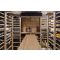 Aménagement de cave Bois et métal pour 594 bouteilles - 6 caisses bois - 20 magnums  - Fabrication spécifique - Wood System