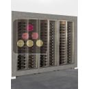 Combiné encastrable de 3 vitrines à vin multi-températures - Bouteilles horizontales - Cadre droit ACI-HMDR37000HE