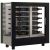Vitrine à vin multi-températures - Usage pro - 3 côtés vitrés - Bouteilles horizontales - Habillage bois
