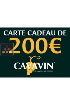 Carte Cadeau CAVAVIN 200€ du 04/04/2025 au 31/05/2025 suivant conditions