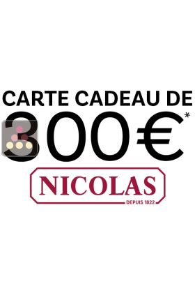 Carte Cadeau NICOLAS 300€ du 04/04/2025 au 31/05/2025 suivant conditions