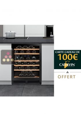 Cave à vin 2 températures de service encastrable sous plan